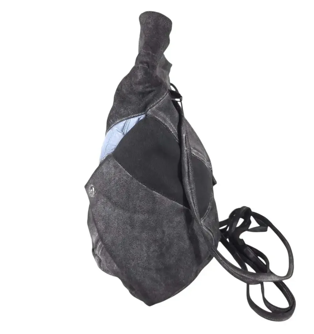 Kiko Kostadinov Oren Medium Crossbody Shoulder Bag US OS Mens Black Blue $560